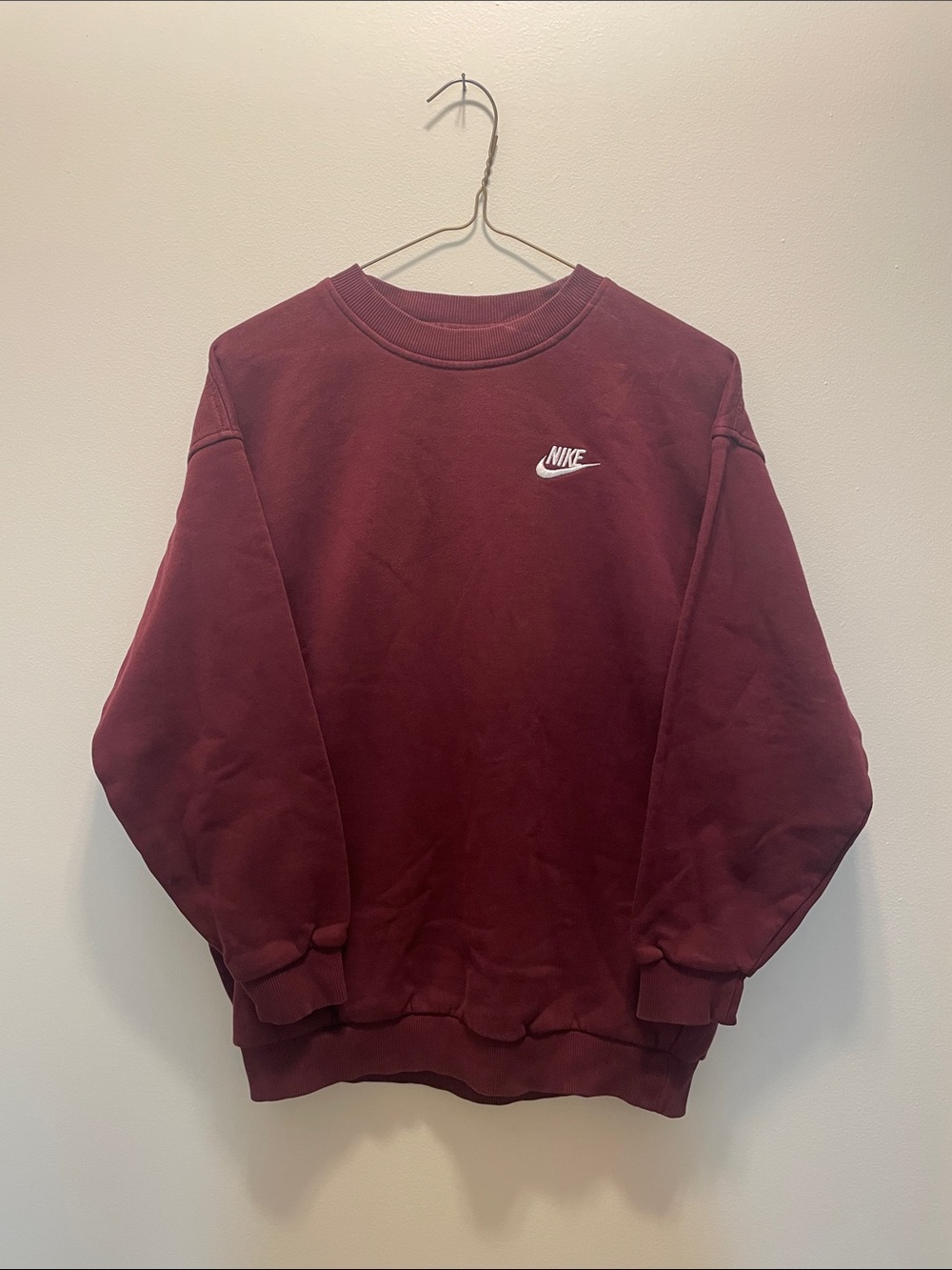 Nike Kids Burgundy Crewneck Sweatshirt